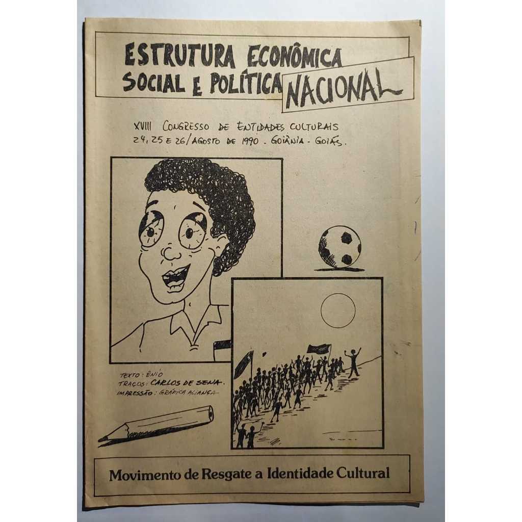 Publicação Estrutura Econômica Social E Política Nacional Goiânia Goiás 1990