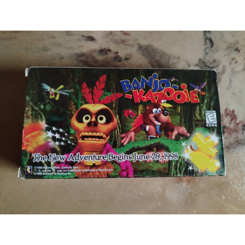 Fita VHS Banjo Kazooie Nintendo 64 Promocional Importada de 1998