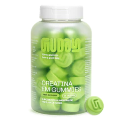 Guday Creatina Mastigável – 60 Unidades – Sabor Maçã Verde, Suplemento Alimentar 1,5g por Dose, Sem Lactose e Sem Glúten