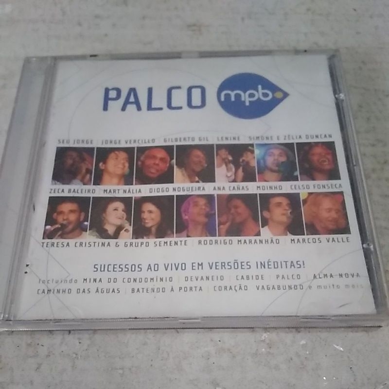 Cd Palco Mpb Ao Vivo Seu Jorge - Jorge Vercillo - Gilberto G