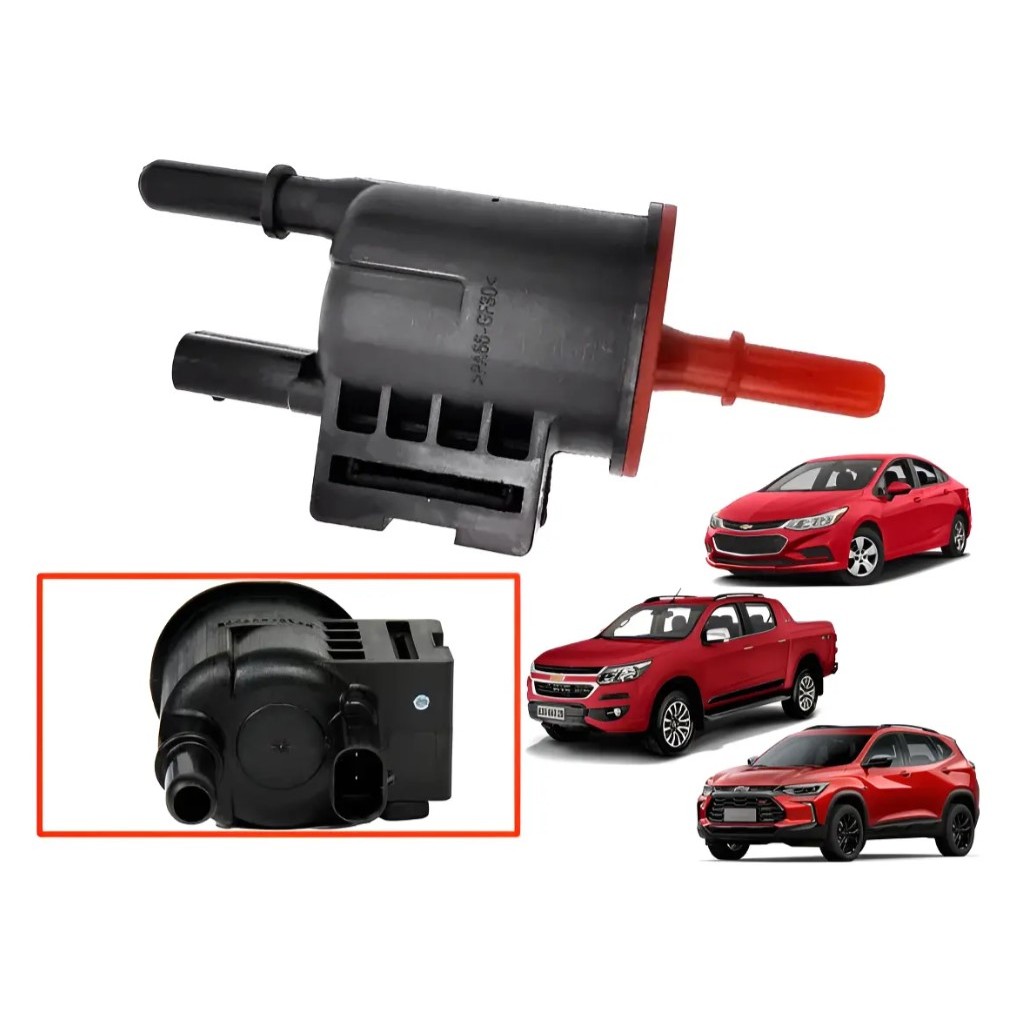 Válvula Solenoide Do Canister GM Cruze 1.4 / 1.8 2017 A 2022 GM S10 2.4/2.5/2.8 2015 A 2022 GM Tracker 2017 A 2020