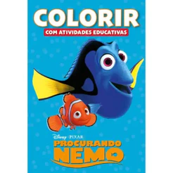 Livro de Colorir Atividades Educativas Disney Procurando Nemo Infantil