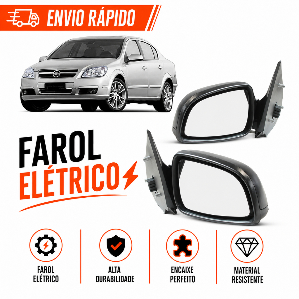 Retrovisor Vectra 2006 2007 2008 2009 Preto Eletrico