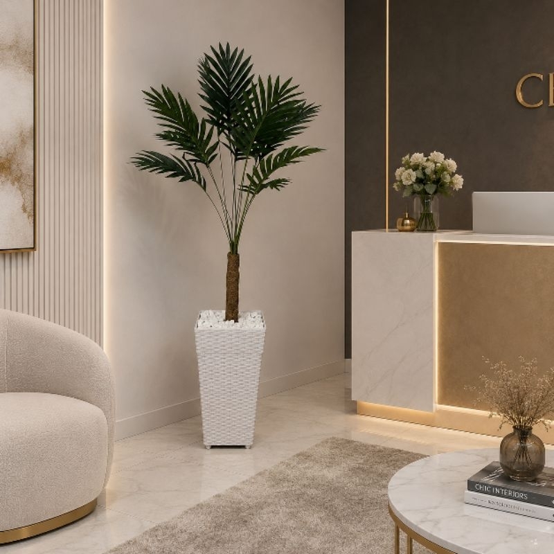 Planta Palmeira  Artificial Arranjo  Decoraçao  Casa Folhagem  e Vaso