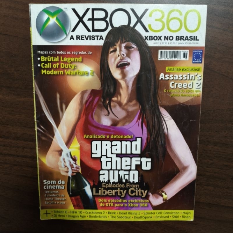 Revista Xbox 360 Nº 36 GTA Episodes Liberty City Novembro 2009