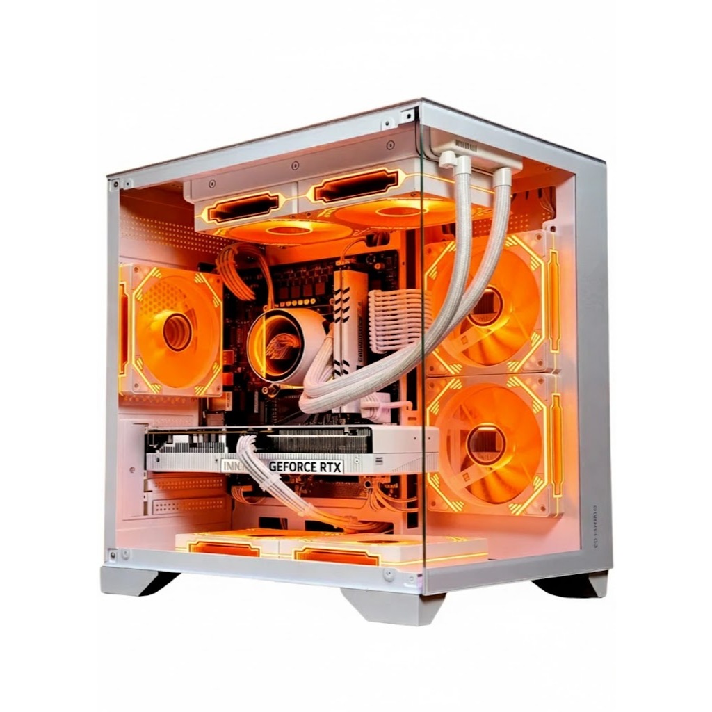PC Gamer Dragon Ryzen 5 5500 16GB DDR4 RTX5060 8GB SSD NVME 1TB Water Cooler RGB