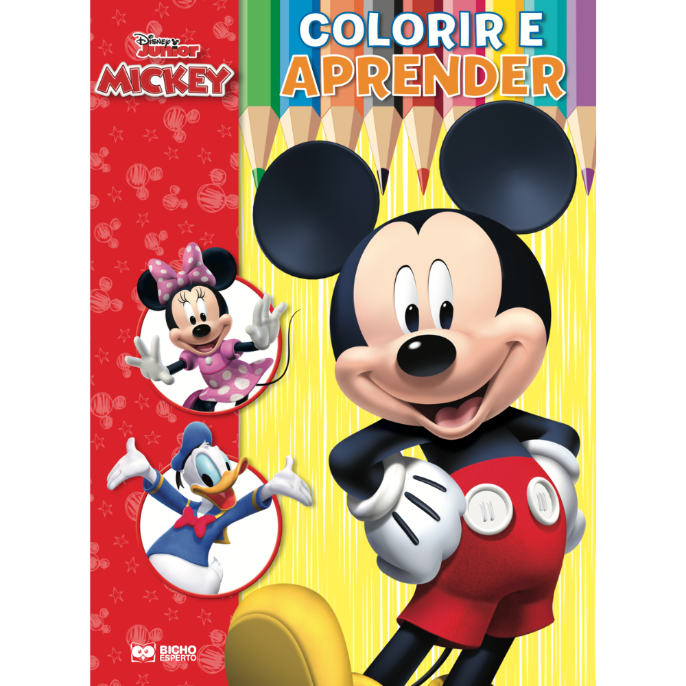 Livro Infantil Colorir e Aprender Disney A Casa do Mickey Mouse