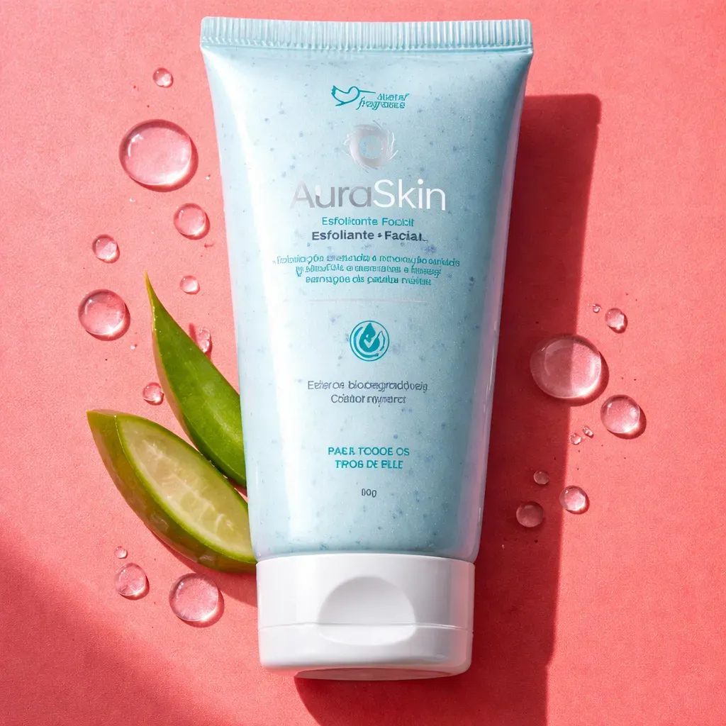 Esfoliante Facial Esfoliação Profunda e Renovação Celular AURA SKIN - Suave Fragrance 60g