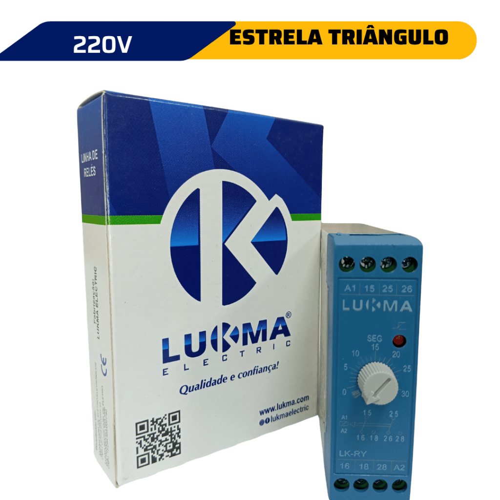Rele De Tempo Estrela Triangulo 0-30 Seg 220v Lukma