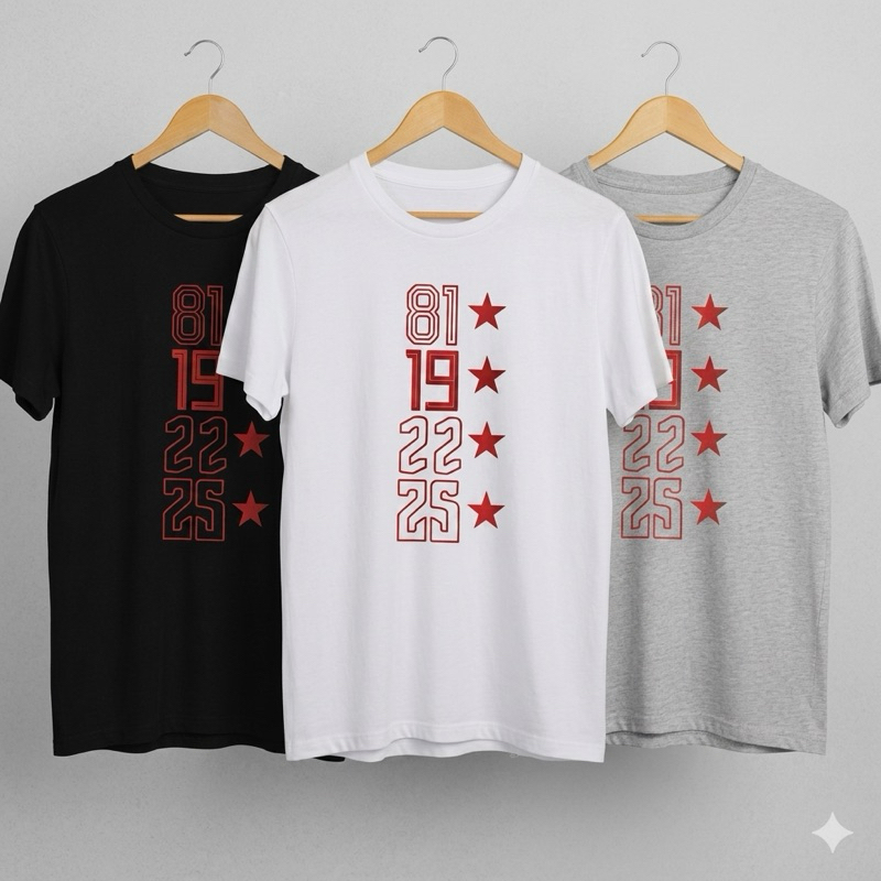 Camiseta Campeão Libertadores Tetra maior do Brasil casual unissex T-shirt