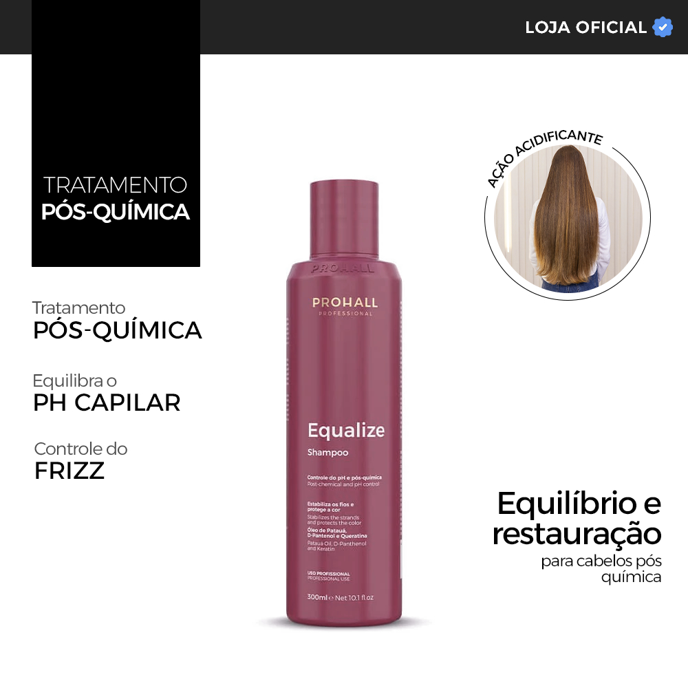 Shampoo Neutralizante Equalize Prohall 300ml