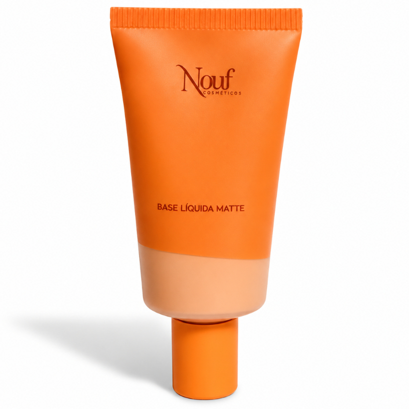 Base Líquida Matte Nouf 30ml Alta Cobertura Pele Blindada Resistente Água E Suor Longa Duração