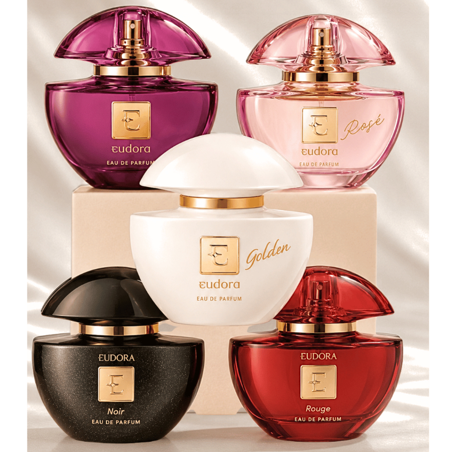 Eudora Eau de Parfum 75ml - Golden - Rosé - Noir - Rouge - Roxinho - Perfume Feminino