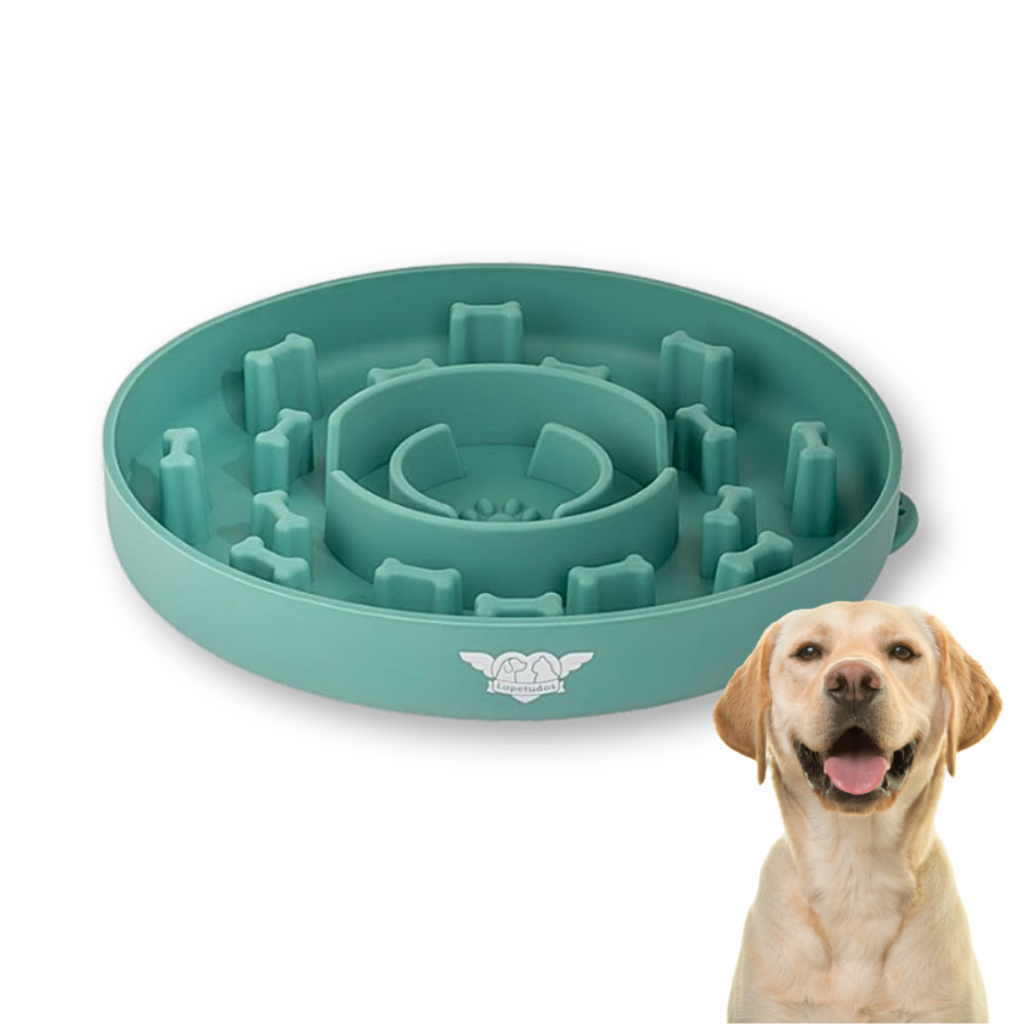 Comedouro Cachorro Comedouro Lento Anti-engasgo Silicone C Ventosa Cão de Grande Médio Pequeno Porte