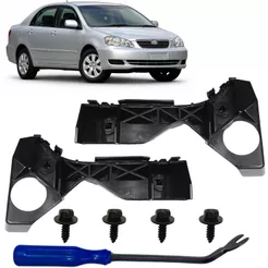 Par Guia Garra Suporte Parachoque Dianteiro Para Toyota Corolla 2003 a 2008 Todos