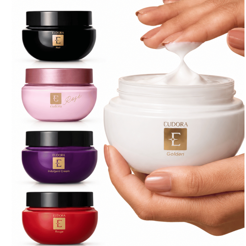 Creme Hidratante Desodorante Corporal Eudora 250G - Roxinho - Rouge - Noir - Golden - Rosé