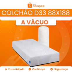 Colchão a Vácuo D33 88x188 Solteiro Umaflex Fit Firm