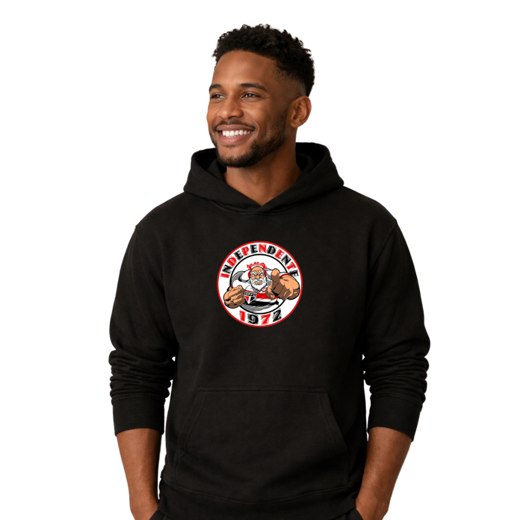 Moletom Torcida Independente São Paulo  Algodão Streetwear Esporte Com Capuz Adulto Unissex