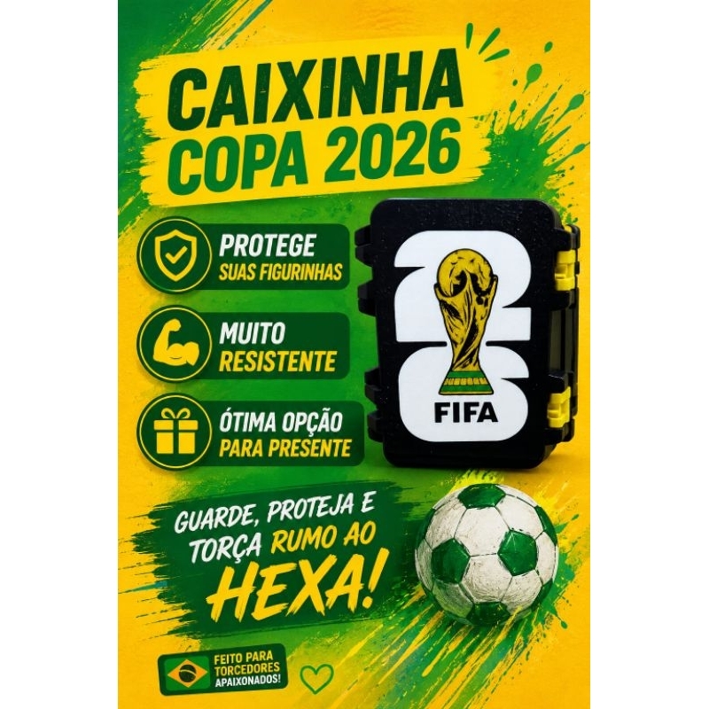 Organizador de figurinhas copa do mundo 2026, suporta até 1000 figurinhas.