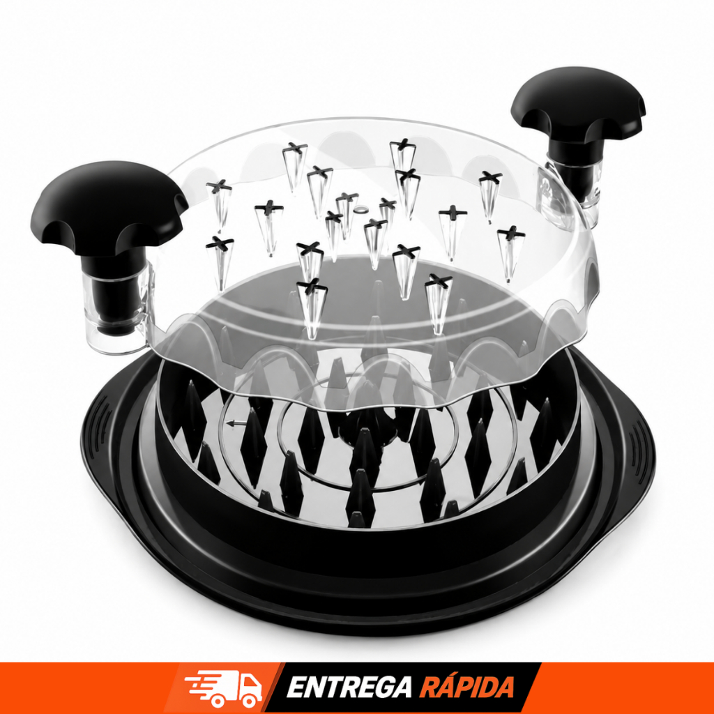 Triturador de Alimentos Manual para Cozinha, Picador de Carne, Frango, Peixe, Legumes, Verduras, Frutas e Cebola