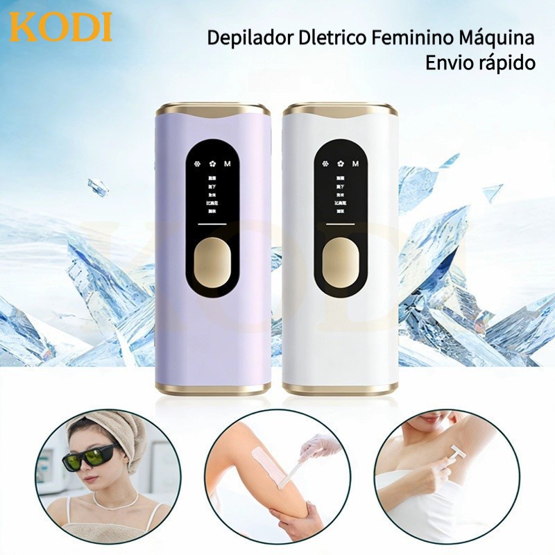 Depilador Dletrico Feminino Máquina Depilador a Laser Recarregável Para Rosto Corpo-L11