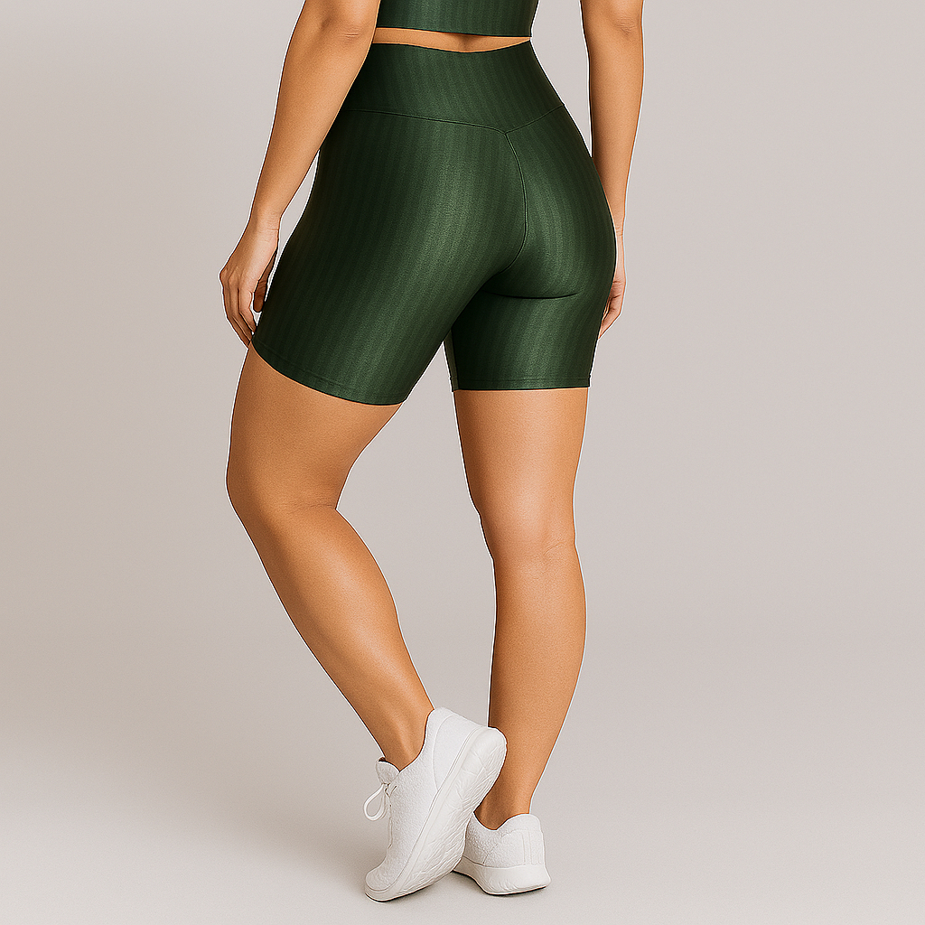 Kit 3 Shorts Legging Feminino 3D Cintura Alta para Academia Fitness Corrida Treino Modelador Verão