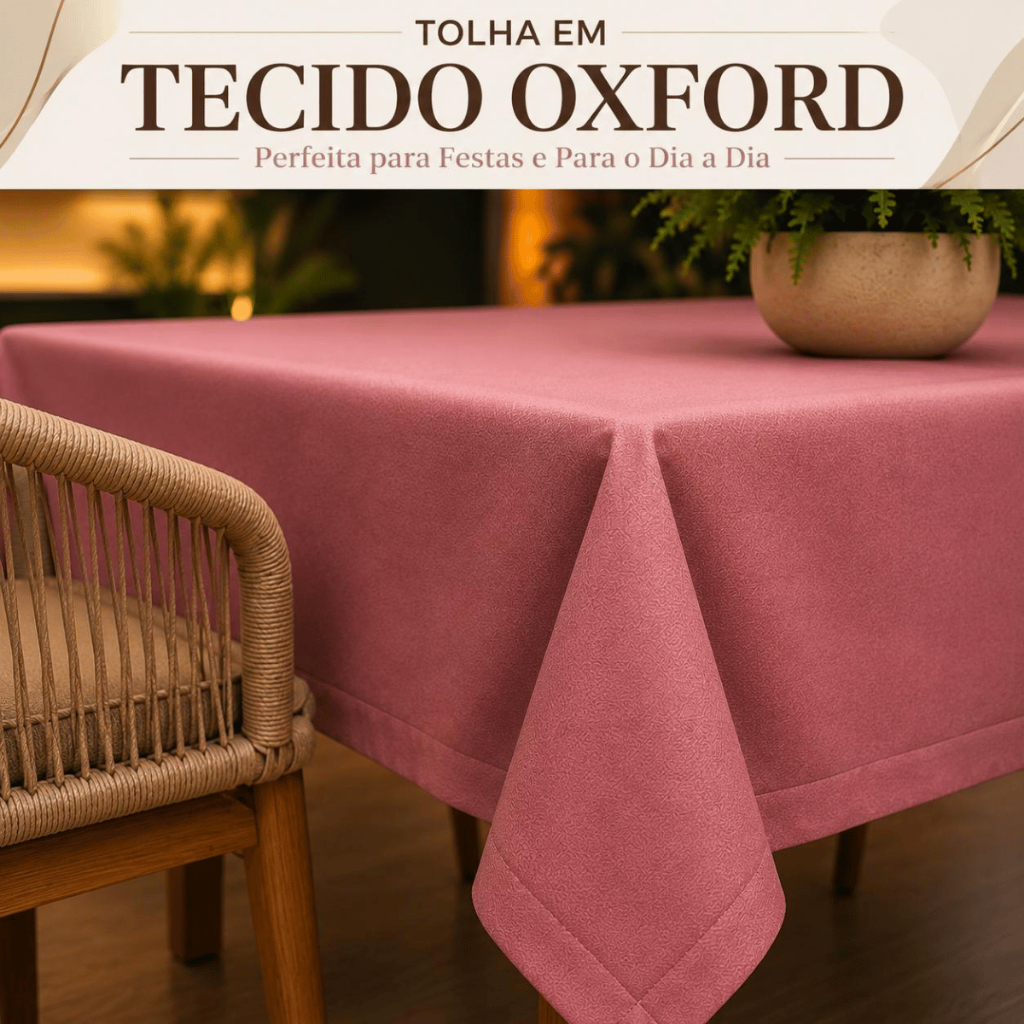 Tolhas de Mesa Oxford Kit Com 2,3,4  Unidades 1,20x1,20 P/ Festa Buffet Restaurante Bainha