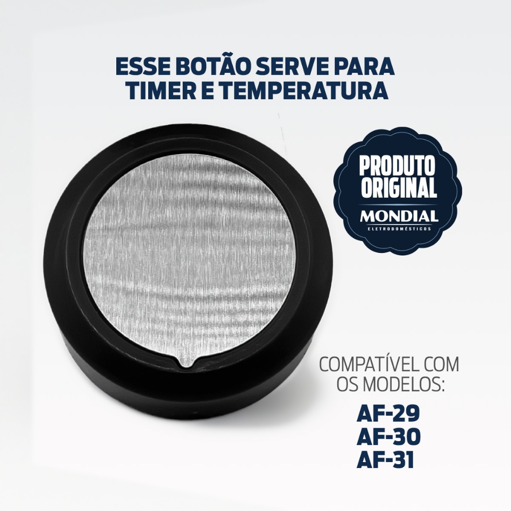 Botão Airfryer Mondial Af-29 Af-30 Af-31 Af-35 Temperatura Original