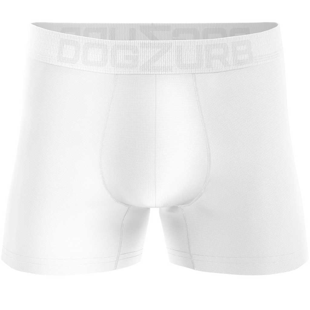 KIT 05 Cuecas Boxer Masculinas Minimalistas DOGZURB  BRANCA  em Microfibra Premium |   Conforto e Estilo | Forro Algodão