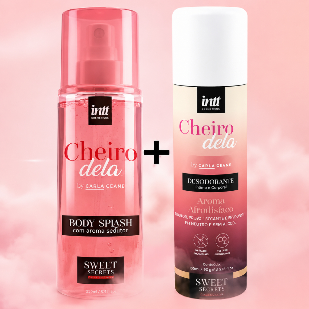 Kit 2 Cheiro Dela Intt - Body Splash + Desodorante - Sweet Secrets