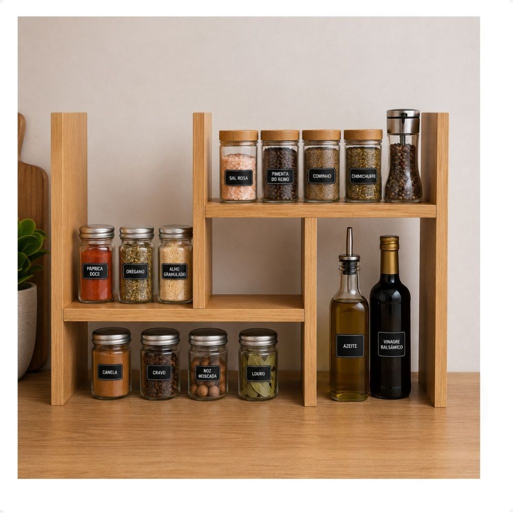 Nicho Organizador Ajustável De Mesa Decoração Livros Quarto Escritório — imagem 2 de 2