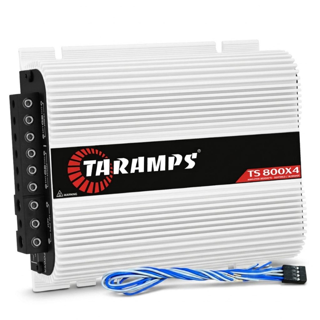 Modulo Taramps Ts 800x4 2 Ohms 800w Entrada Fio e RCA Amplificador Automotivo