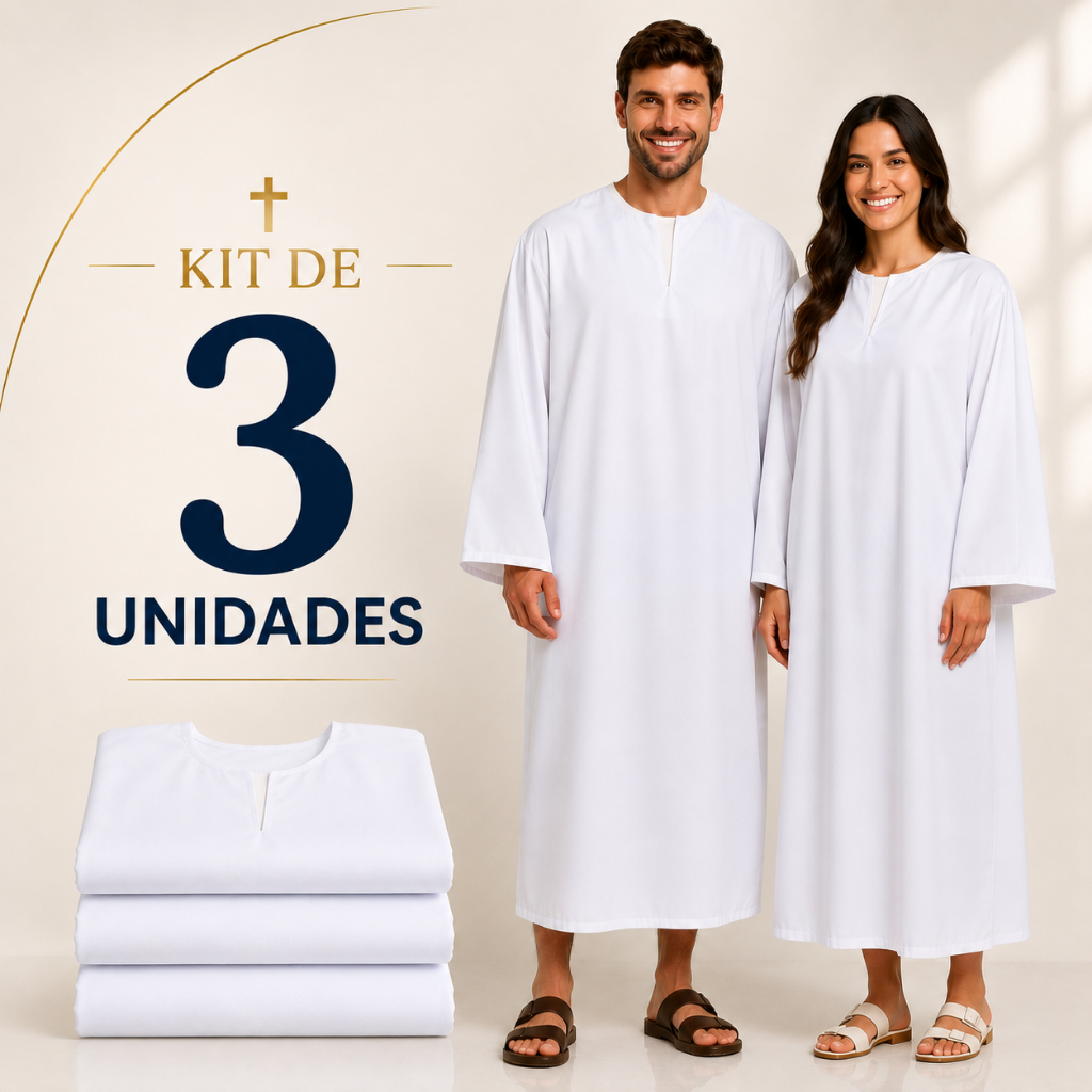 Beca de Batismo Kit 3 unidades