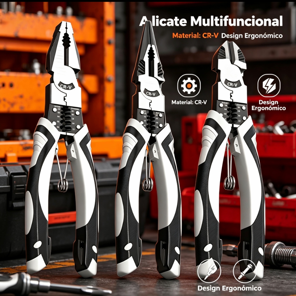 🔥 Alicate Multiuso Profissional para Eletricista-Alicate Universal,Alicate pontudo,Alicate diagonal -F18