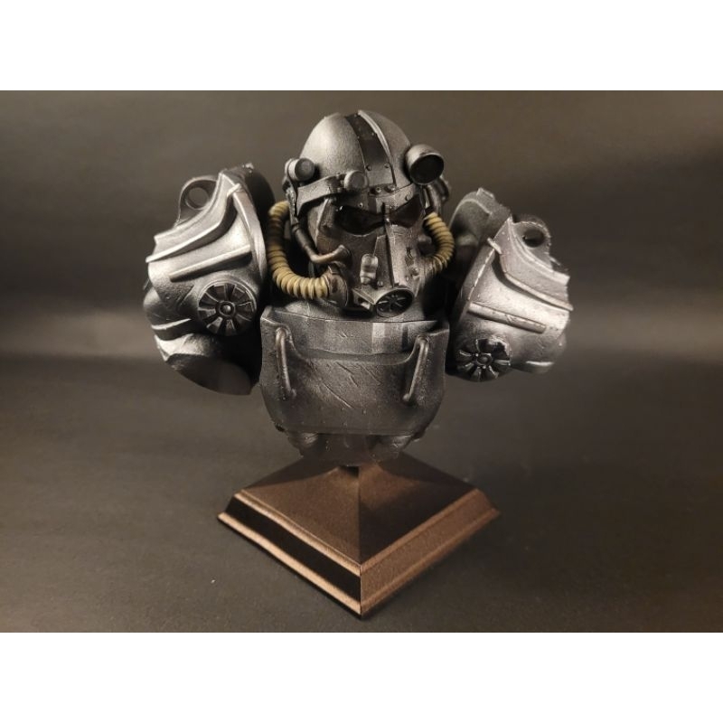 Busto Fallout T-60 Power Armor-escala 1:6-decorativo-resina 3D