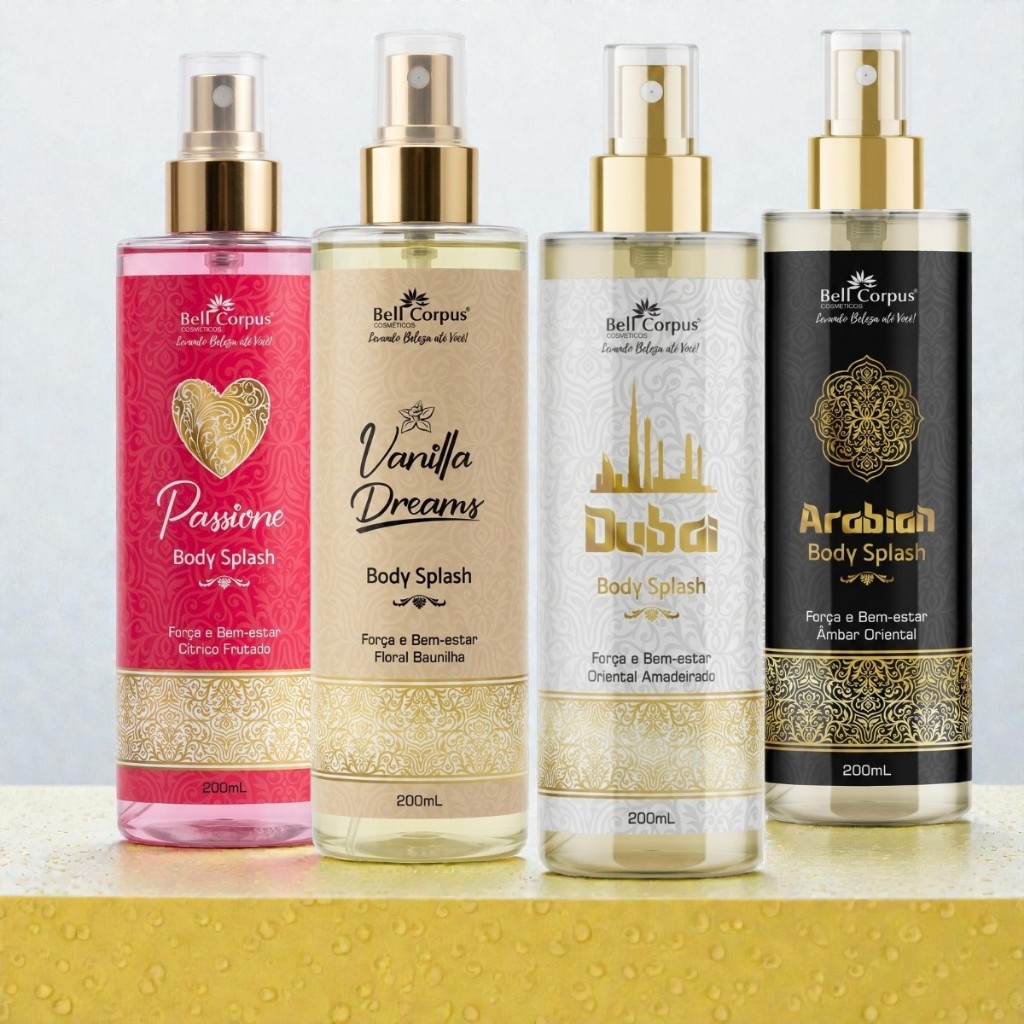 Body Splash Árabe Feminino Super Fixação Bellcorpus Cosméticos