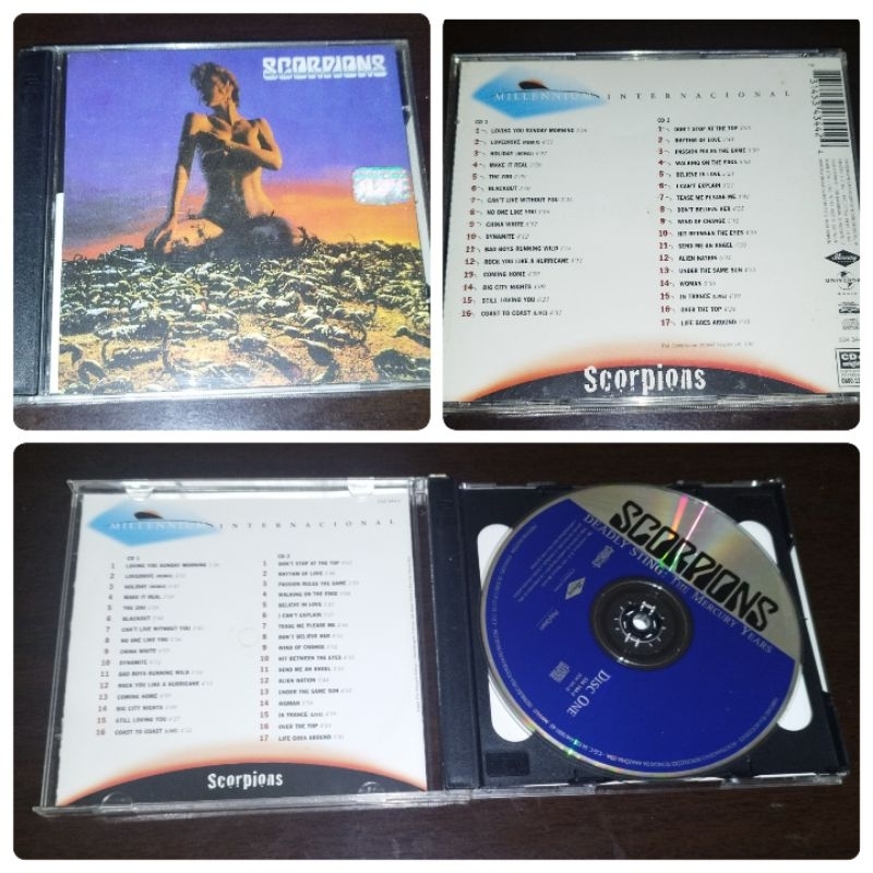 CD Scorpions Deadly Sting The Mercury Years Série Millennium Internacional Duplo ORIGINAL
