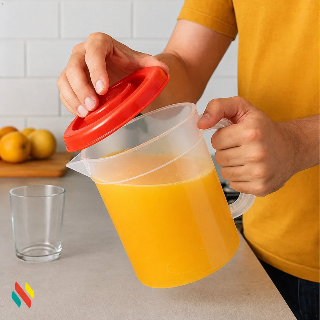 Jarra Suqueira 2 Litros com Tampa Ideal para Suco Água Gelada e Bebidas | Cozinha
