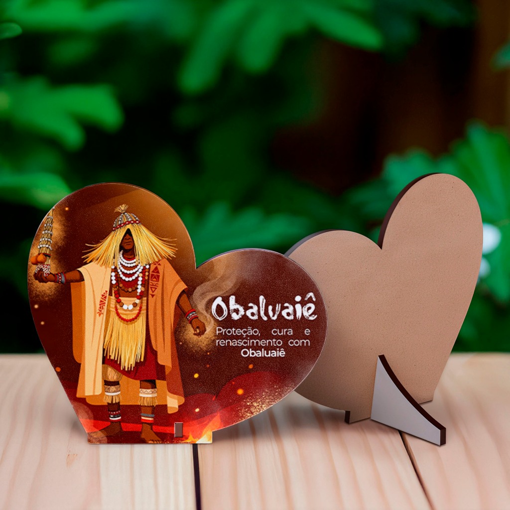 Lembrancinha Orixá Obaluaiê Para Eventos Religiosos - MDF Kit 45 unidades