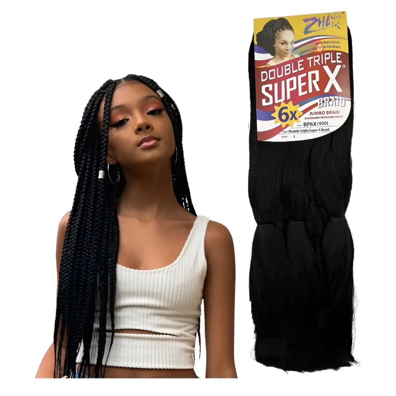 Cabelo Jumbo Jumbão Super X Tranças Kanekalon Box Braid 400g