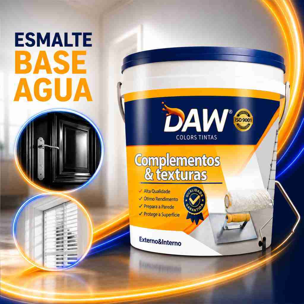 Tinta Esmalte Base Água 900mL – Madeira e Metal