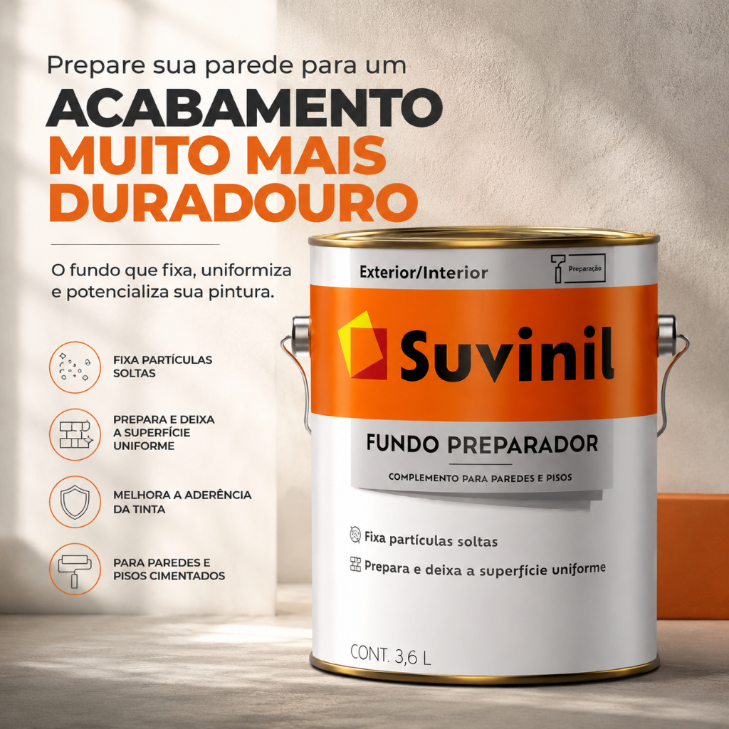 Fundo Preparador Base Água 3,6L Suvinil