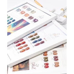 Coleção Aurora ,outono Magnética D&Z – 12 Cores de Esmaltes com Efeito Luminoso