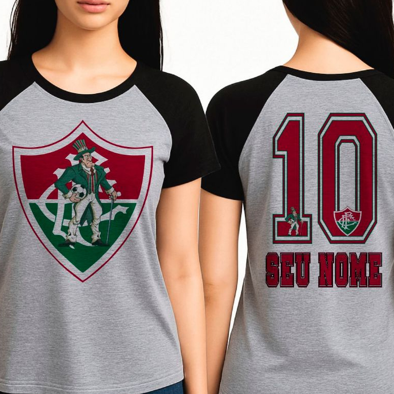 Fluminense Camiseta Inspirada Personalizada Com Seu Nome