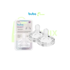 kit 2 Bico De Mamadeira Anticólica Pétala Silicone Buba Easy Flow