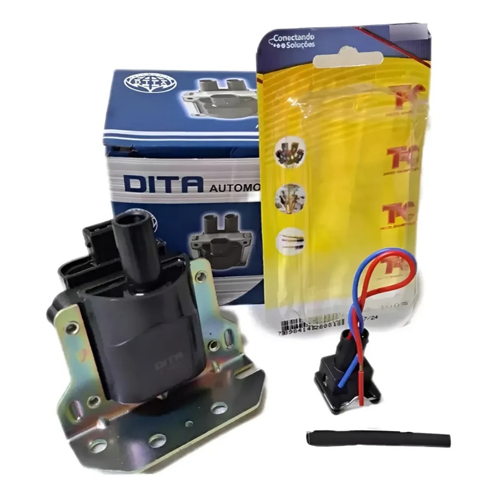 Bobina Ignição Gol Mi + Conector Santana Original 2 Pinos