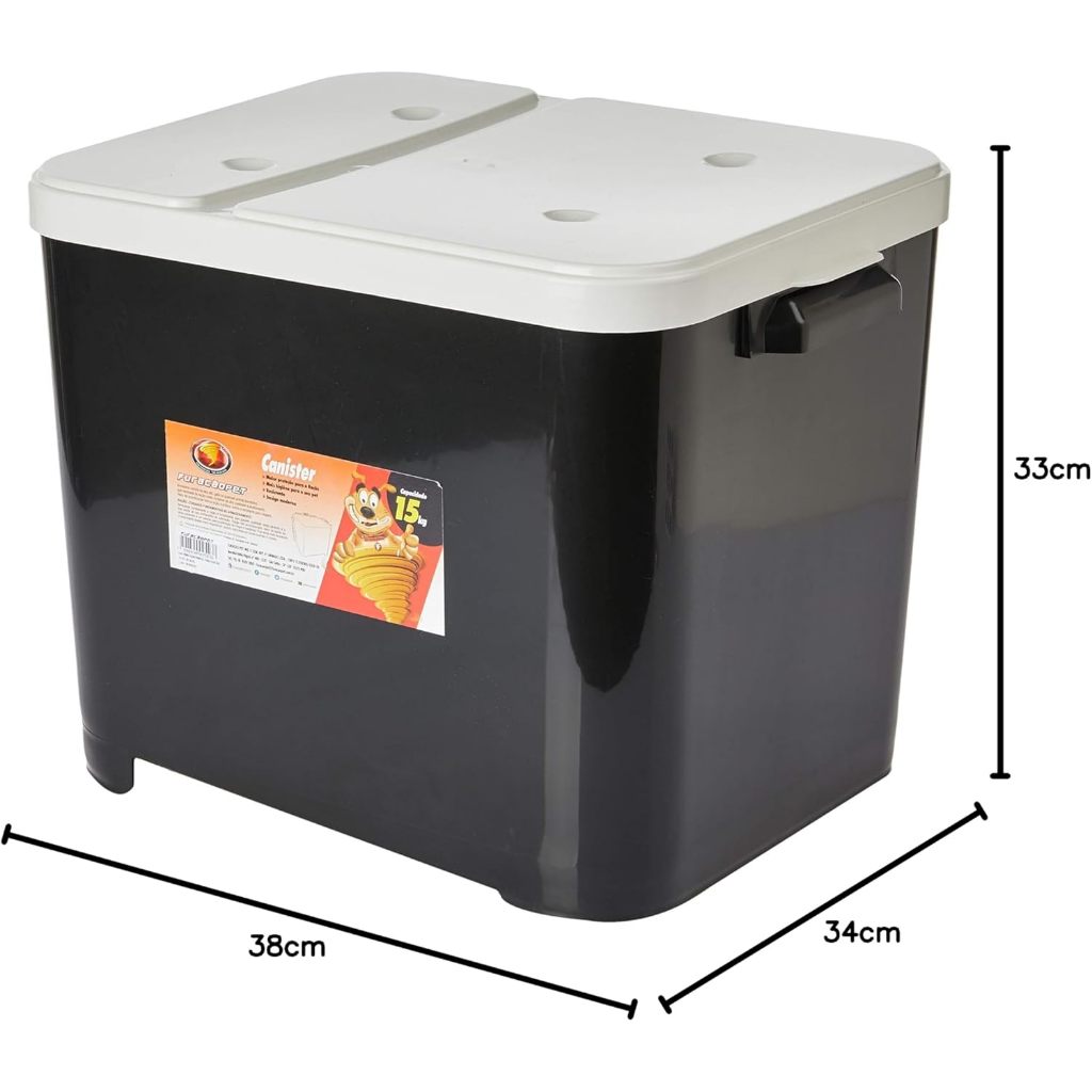 Porta Ração Container Para Alimento Pet 15kg Furacão Pet com Proteção Antiformiga