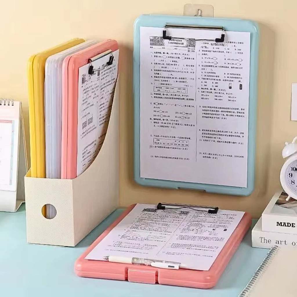 Prancheta Organizadora com Porta Documentos 2 em 1 para Escola e Escritório
