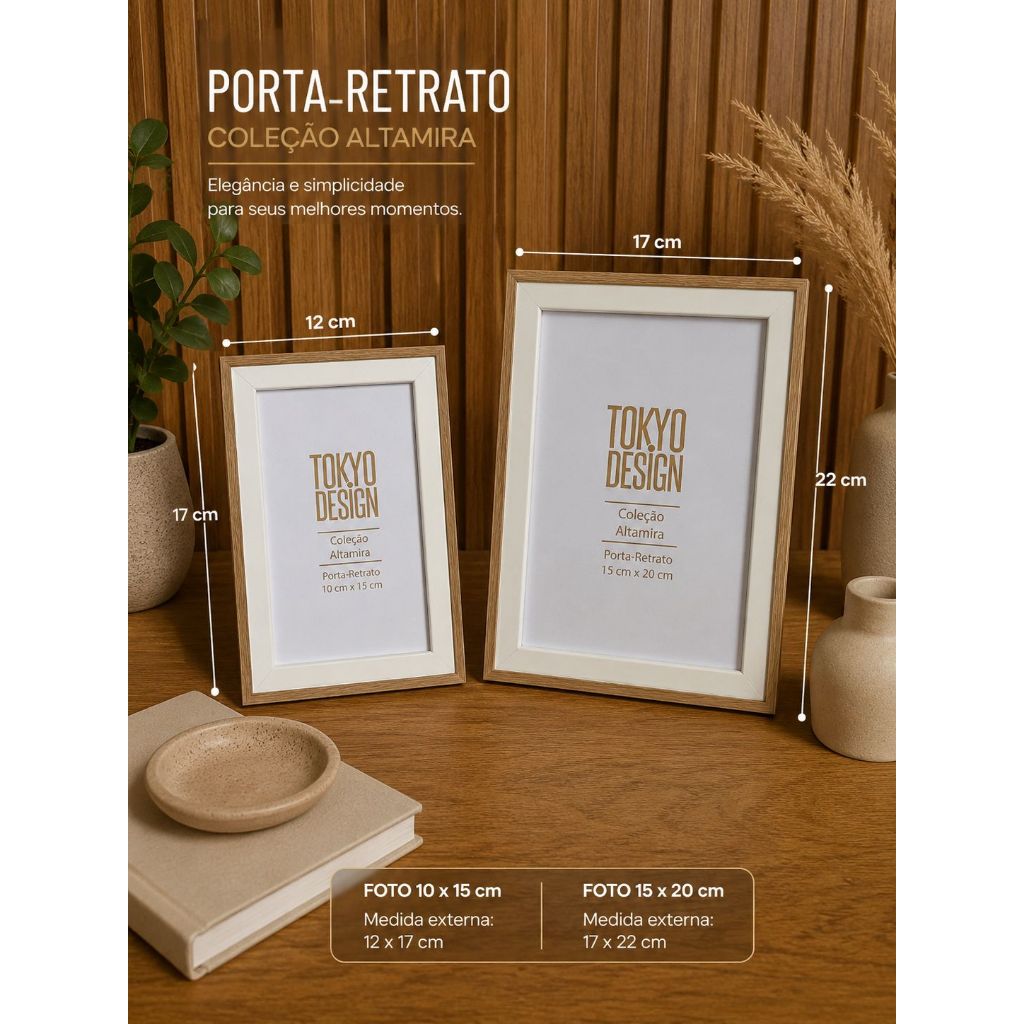 PORTA-RETRATO ALTAMIRA – ELEGÂNCIA E SOFISTICAÇÃO PARA SUA DECORAÇÃO