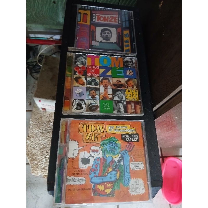 lote 3 cds Tom Zé-grande Liquidação-Jogos de armar-Com defeito de fabricação